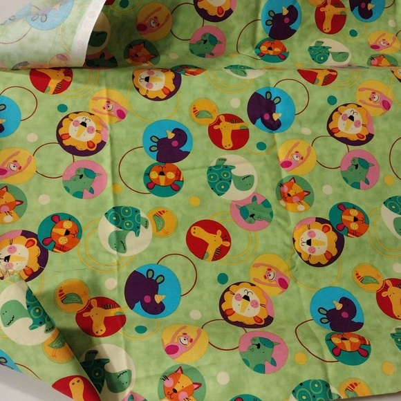 Robert Kaufman 1.5 Yds Multicolor Zoo Animals Kid's Quilting Fabric Amy Schimler - Picture 4 of 7